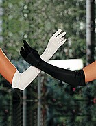 Long gloves in satin spandex